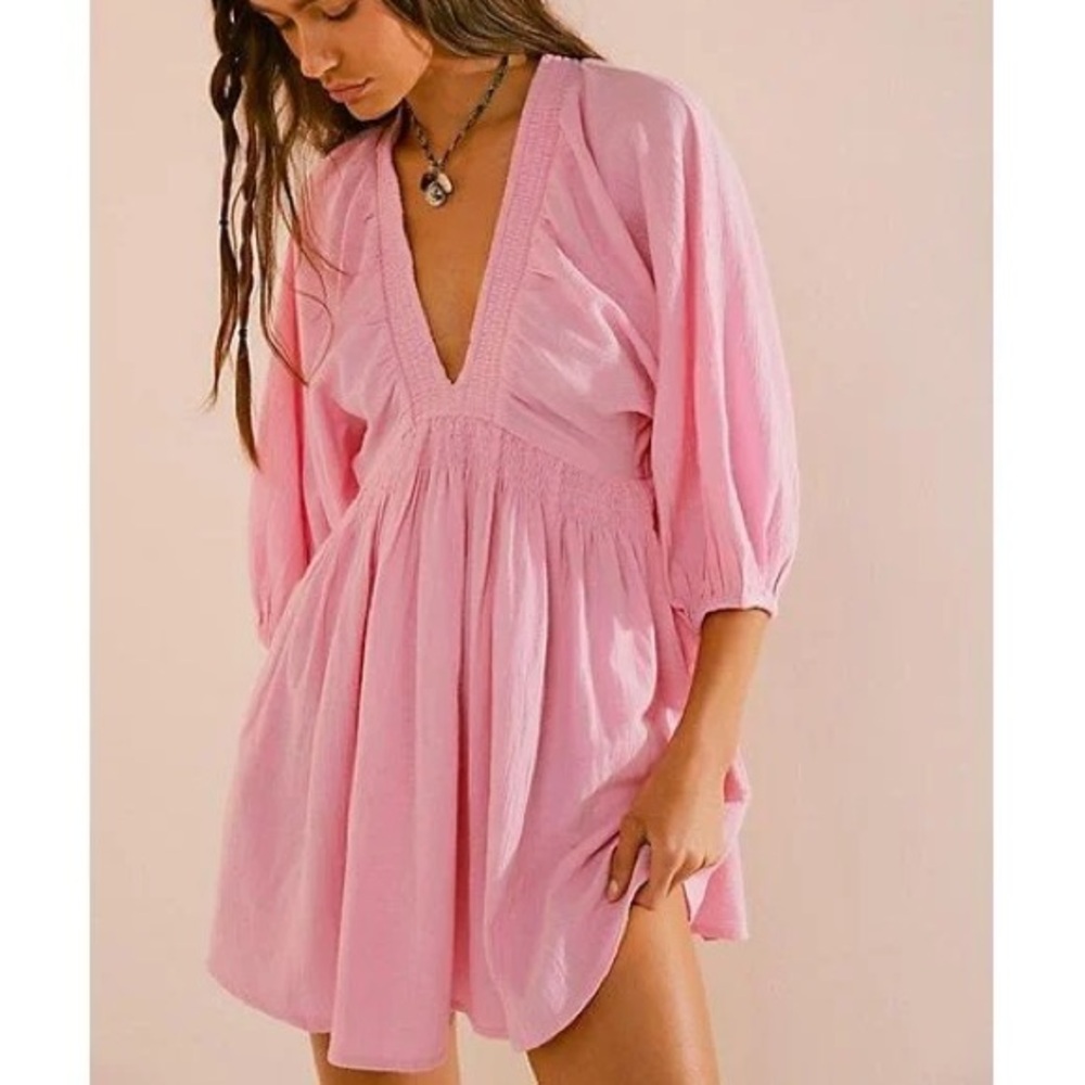 Free people for the moment mini in pink